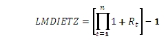 XLeratorDB LMDIETZ formula